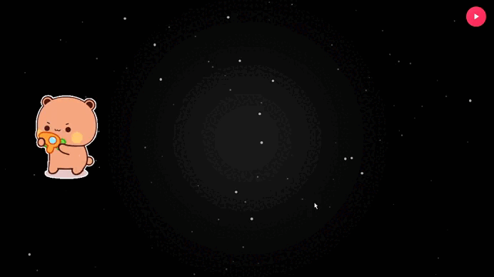 GIF de Disparo de corazónes romántica