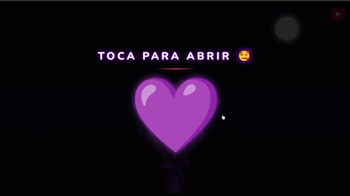GIF de flores moradas románticas