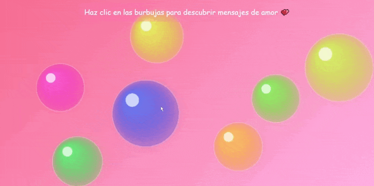 Burbujas con Mensajes